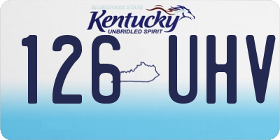 KY license plate 126UHV