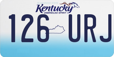 KY license plate 126URJ