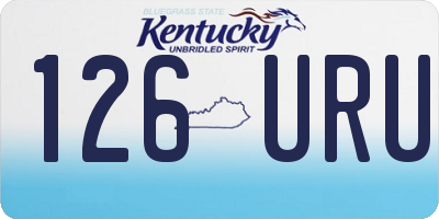 KY license plate 126URU