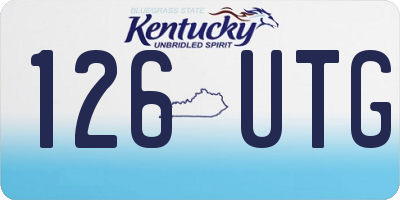 KY license plate 126UTG