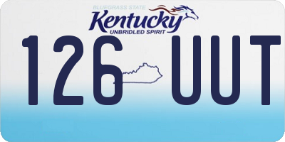KY license plate 126UUT