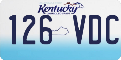 KY license plate 126VDC