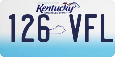 KY license plate 126VFL