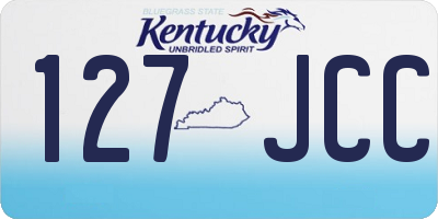 KY license plate 127JCC
