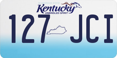 KY license plate 127JCI