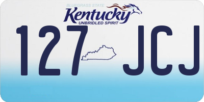 KY license plate 127JCJ