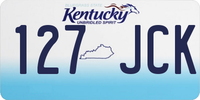 KY license plate 127JCK