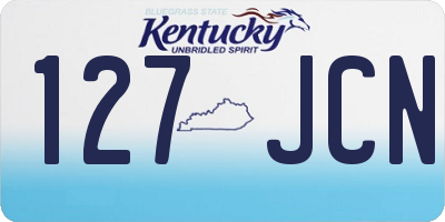 KY license plate 127JCN