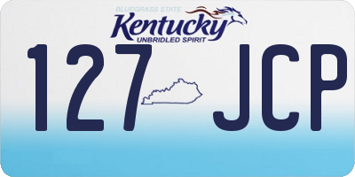 KY license plate 127JCP