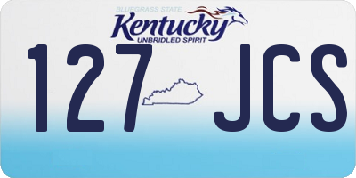 KY license plate 127JCS