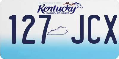 KY license plate 127JCX