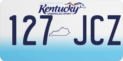 KY license plate 127JCZ