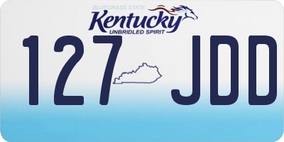 KY license plate 127JDD
