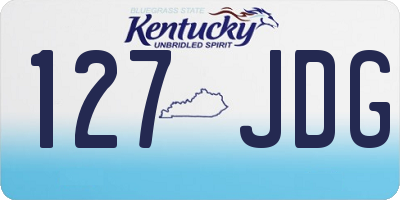 KY license plate 127JDG