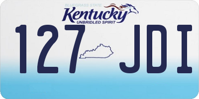KY license plate 127JDI