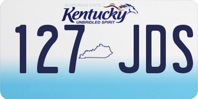 KY license plate 127JDS