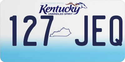 KY license plate 127JEQ