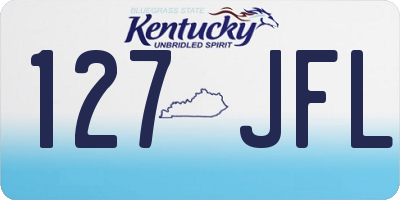 KY license plate 127JFL