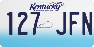 KY license plate 127JFN