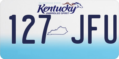 KY license plate 127JFU