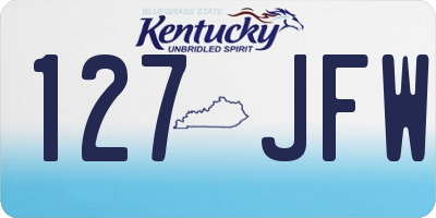 KY license plate 127JFW