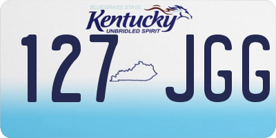 KY license plate 127JGG