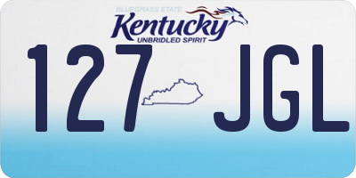 KY license plate 127JGL