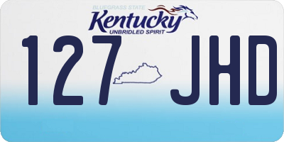 KY license plate 127JHD