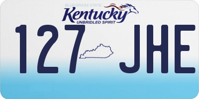 KY license plate 127JHE