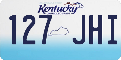 KY license plate 127JHI