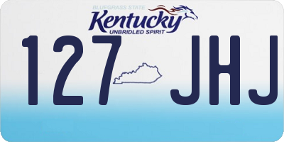 KY license plate 127JHJ