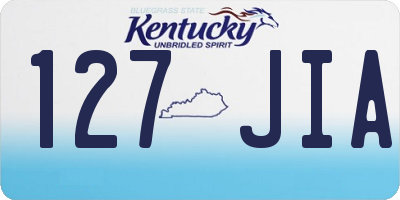KY license plate 127JIA