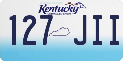 KY license plate 127JII