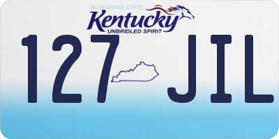 KY license plate 127JIL