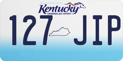 KY license plate 127JIP