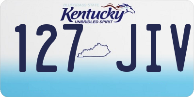 KY license plate 127JIV