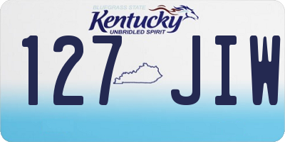 KY license plate 127JIW