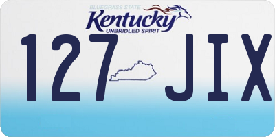 KY license plate 127JIX