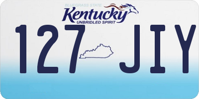 KY license plate 127JIY