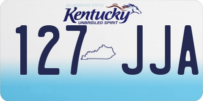 KY license plate 127JJA