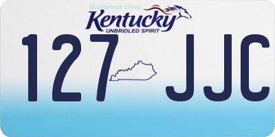 KY license plate 127JJC