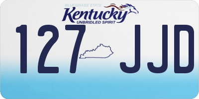 KY license plate 127JJD