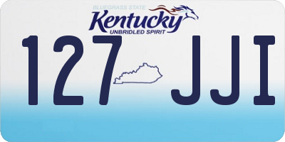 KY license plate 127JJI