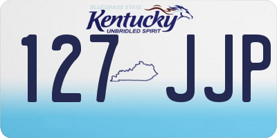 KY license plate 127JJP