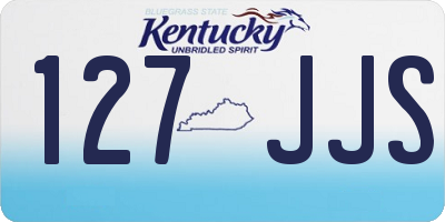 KY license plate 127JJS