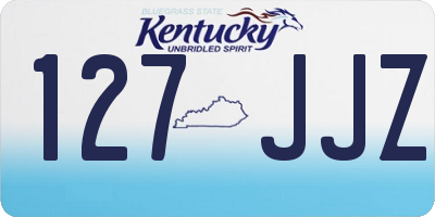 KY license plate 127JJZ