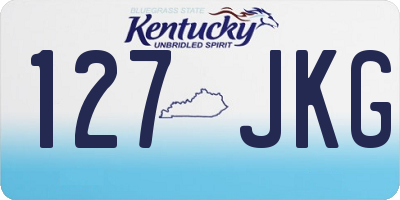 KY license plate 127JKG