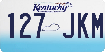 KY license plate 127JKM