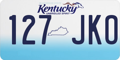 KY license plate 127JKO