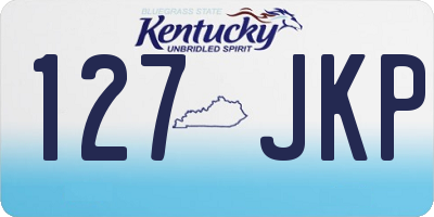 KY license plate 127JKP